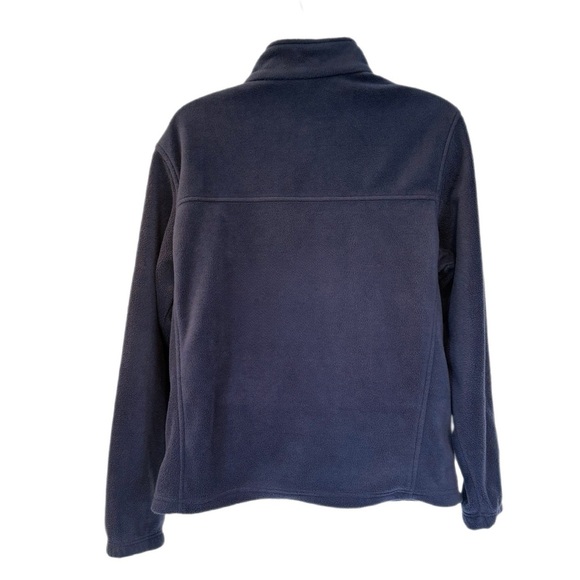 Columbia Men’s Blue Fleece Jacket Zipper Front Long Sleeve: Size - Large - Picture 4 of 10